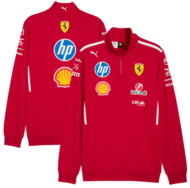 Scuderia Ferrari 2025 Team 1/2 Zip Sweat